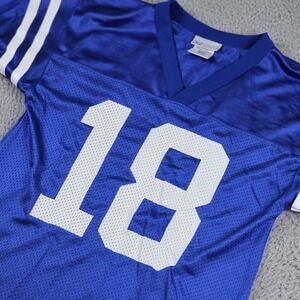 Indianapolis Colts Jersey Boys Medium Blue NFL Football Peyton Manning Reebok